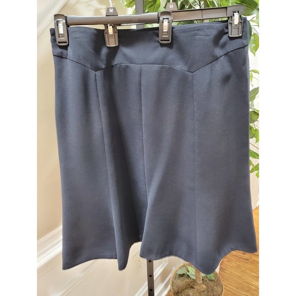 Jones Wear Women's Solid Blue 100% Polyester Straight Pleated Mini Skirt Size 14 - Picture 4 of 11